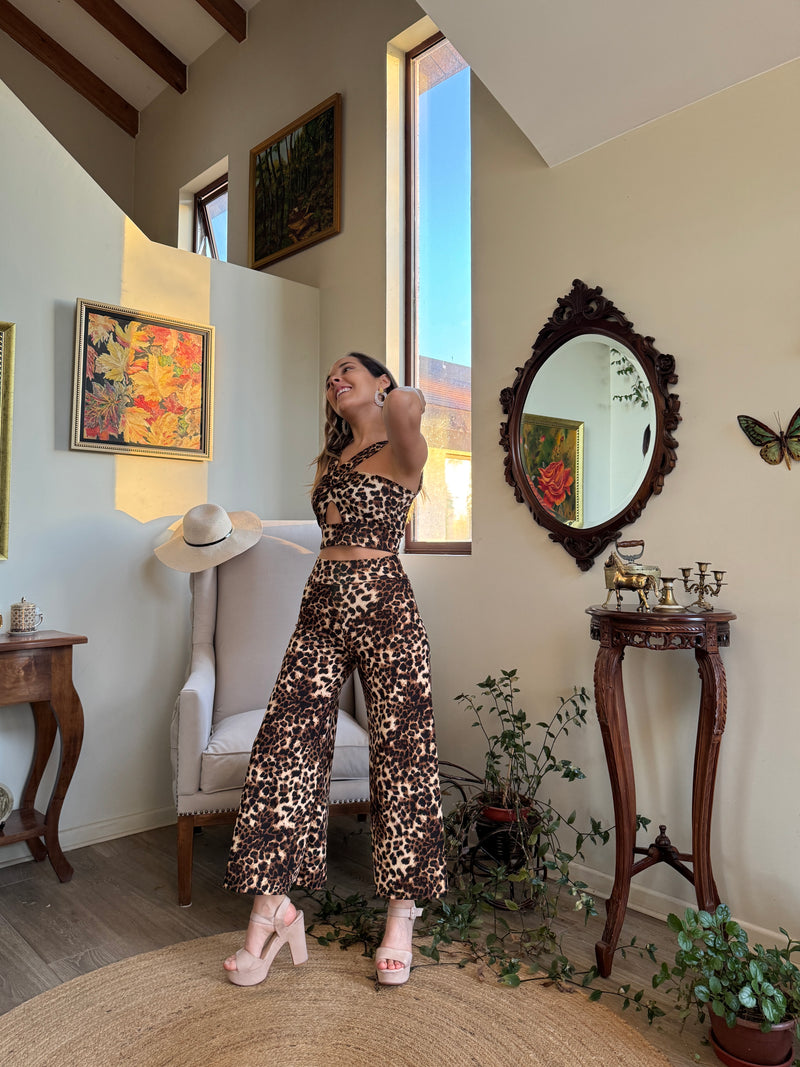 Conjunto Verona + Culotte leopardo