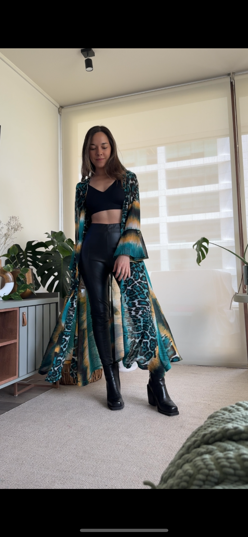 Tapado MAD gasa verde leopardo