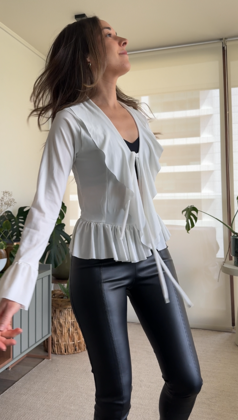 Polera/ Tapado lycra blanca