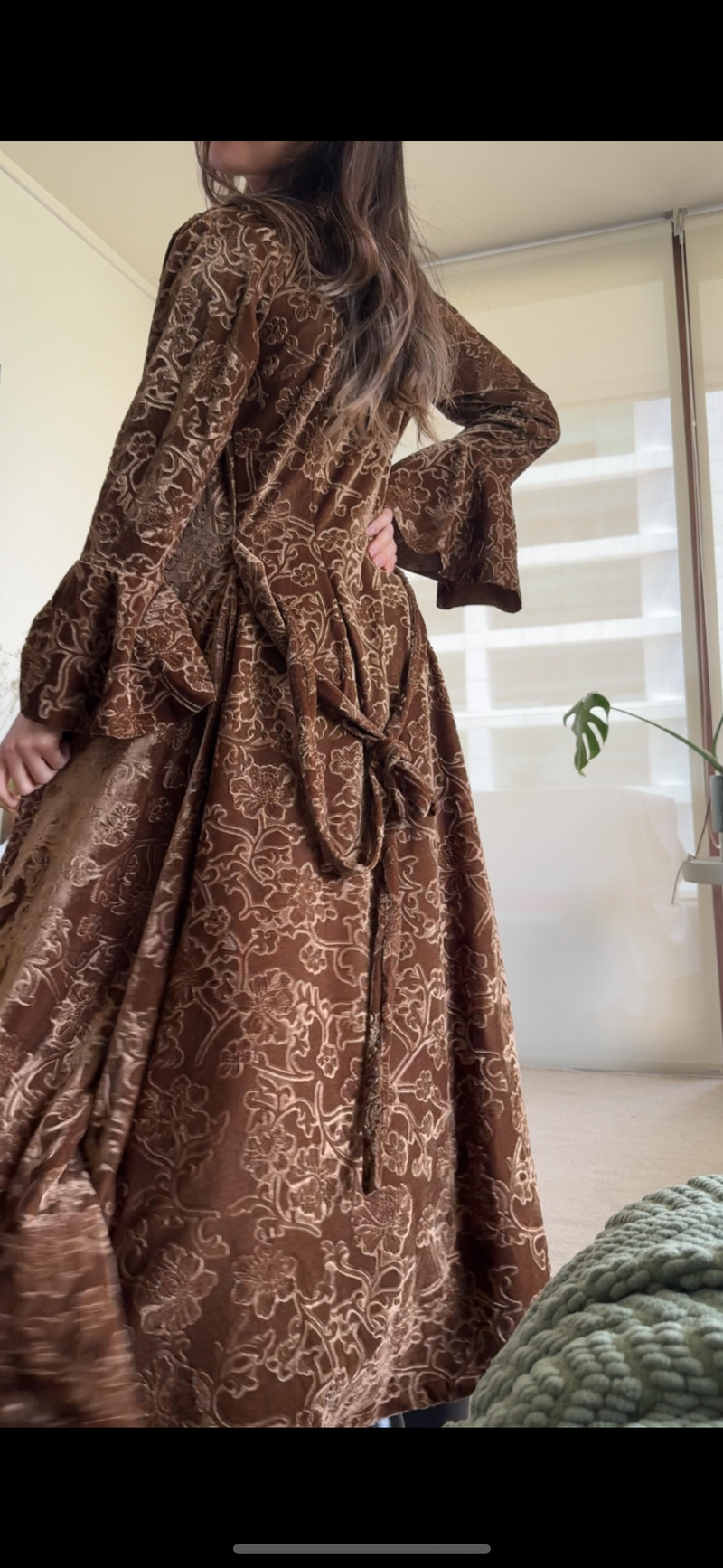 Tapado MAD terciopelo dorado envejecido