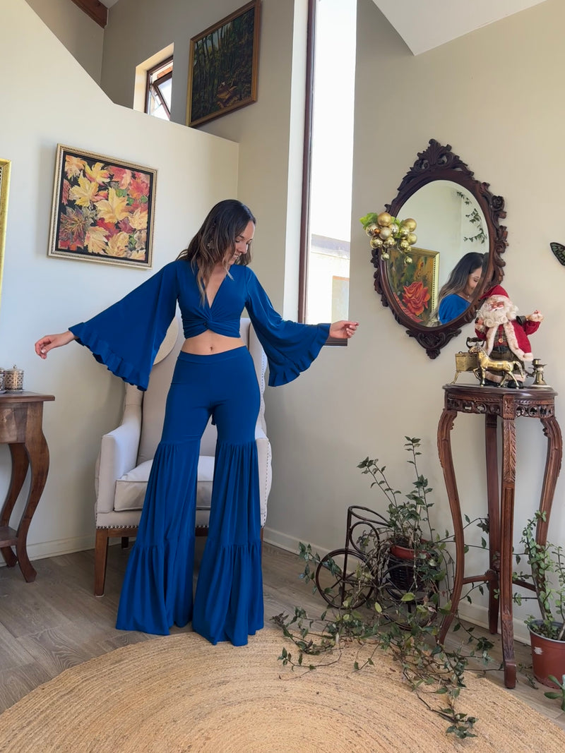Conjunto Olivia + Sewell azul petróleo