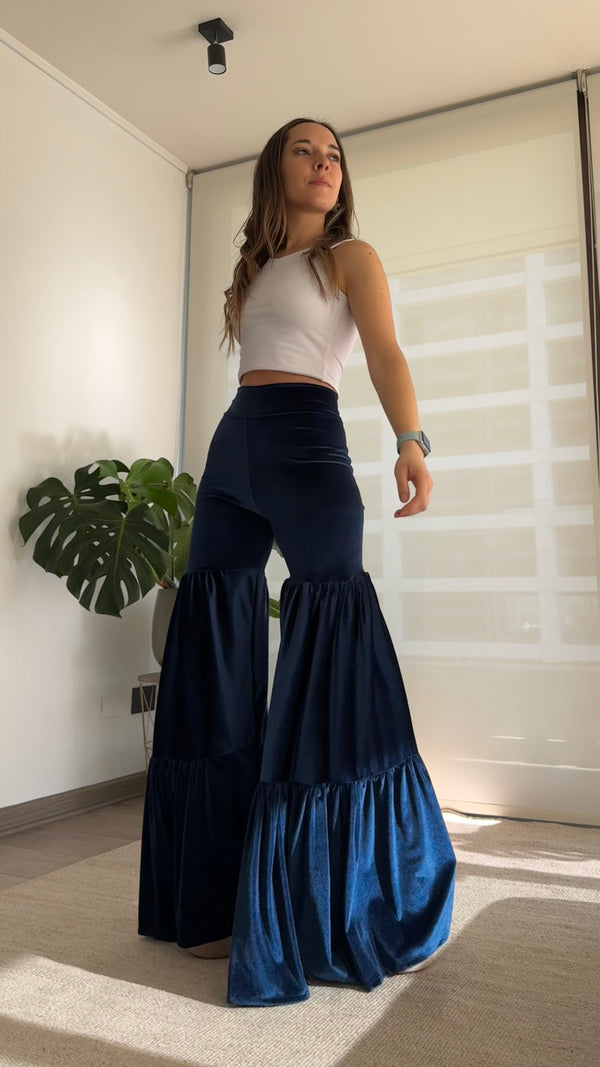 Pants Sewell Terciopelo Azul Zafiro Profundo