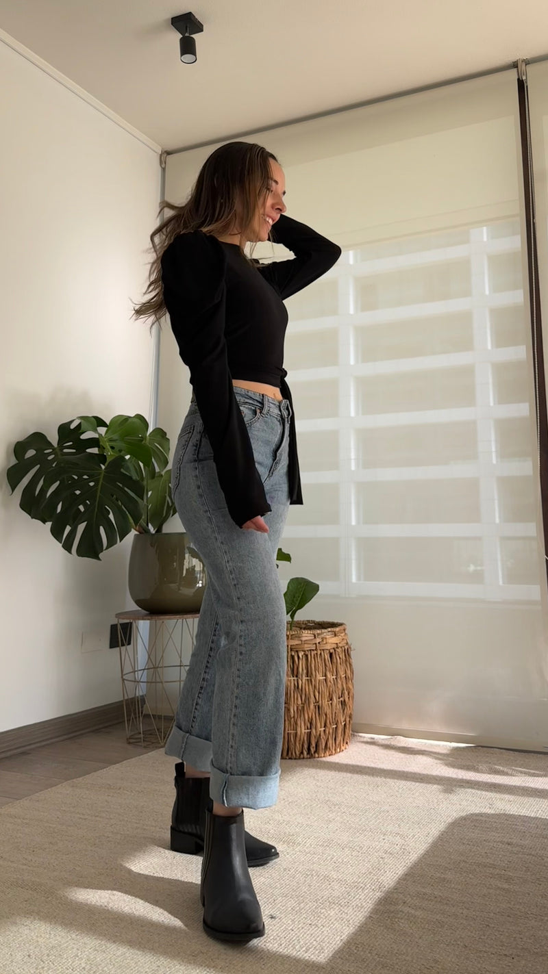 Polera AGATA lycra negra