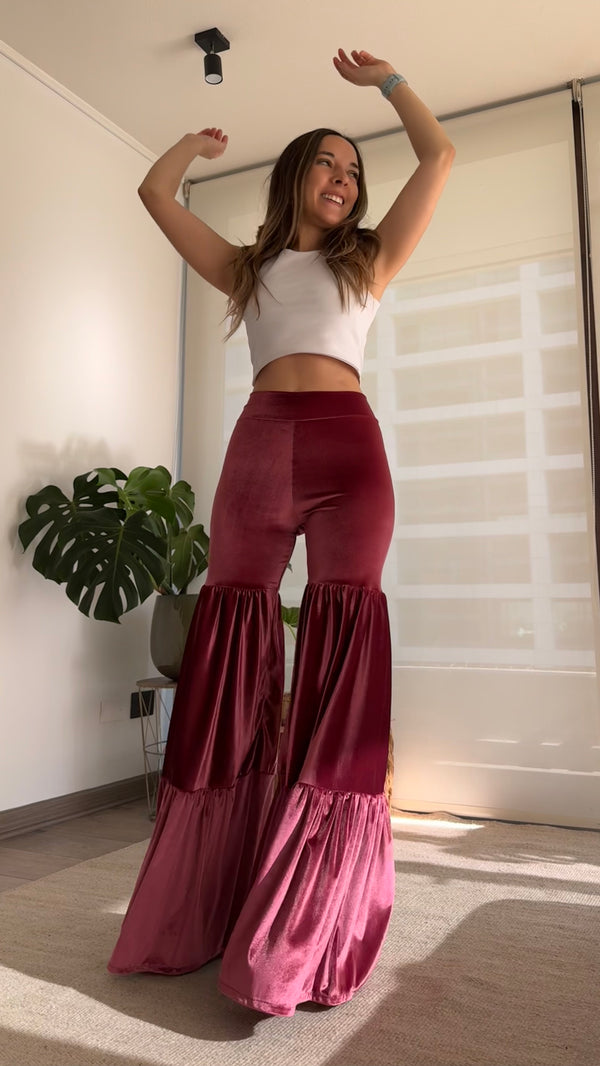 Pants Sewell Terciopelo Malva intenso