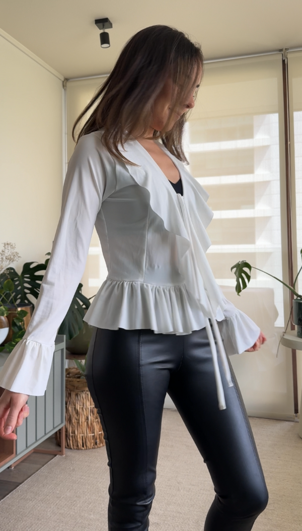 Polera/ Tapado lycra blanca