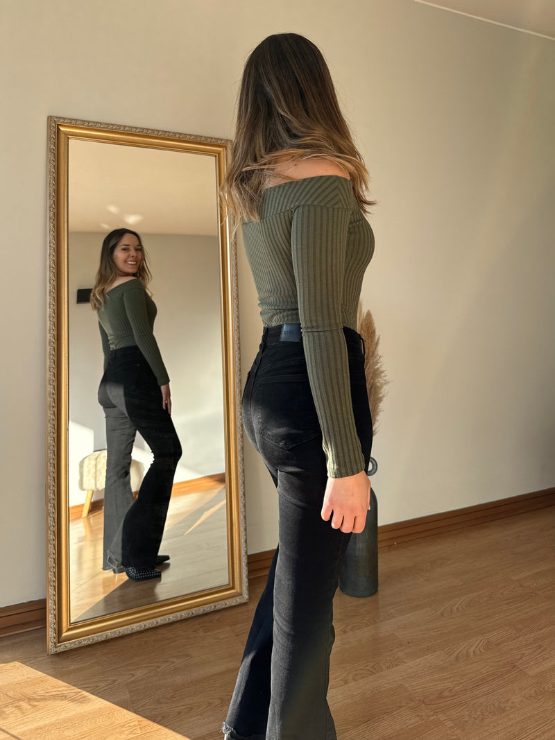 Body AMARILIS verde militar