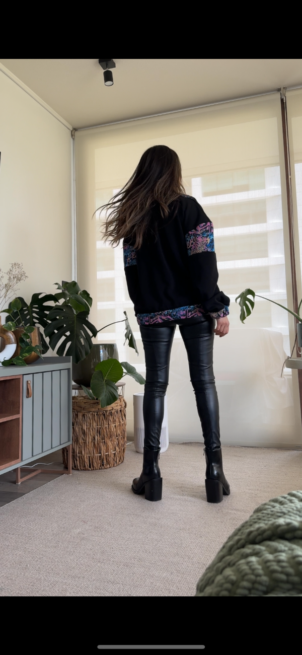 Poleron oversized electroprint