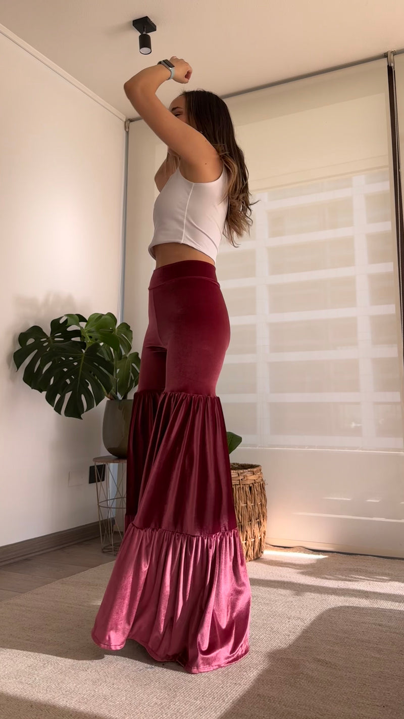 Pants Sewell Terciopelo Malva intenso