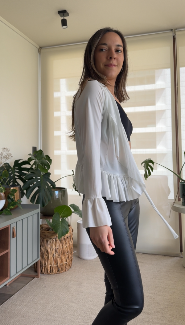 Polera/ Tapado lycra blanca