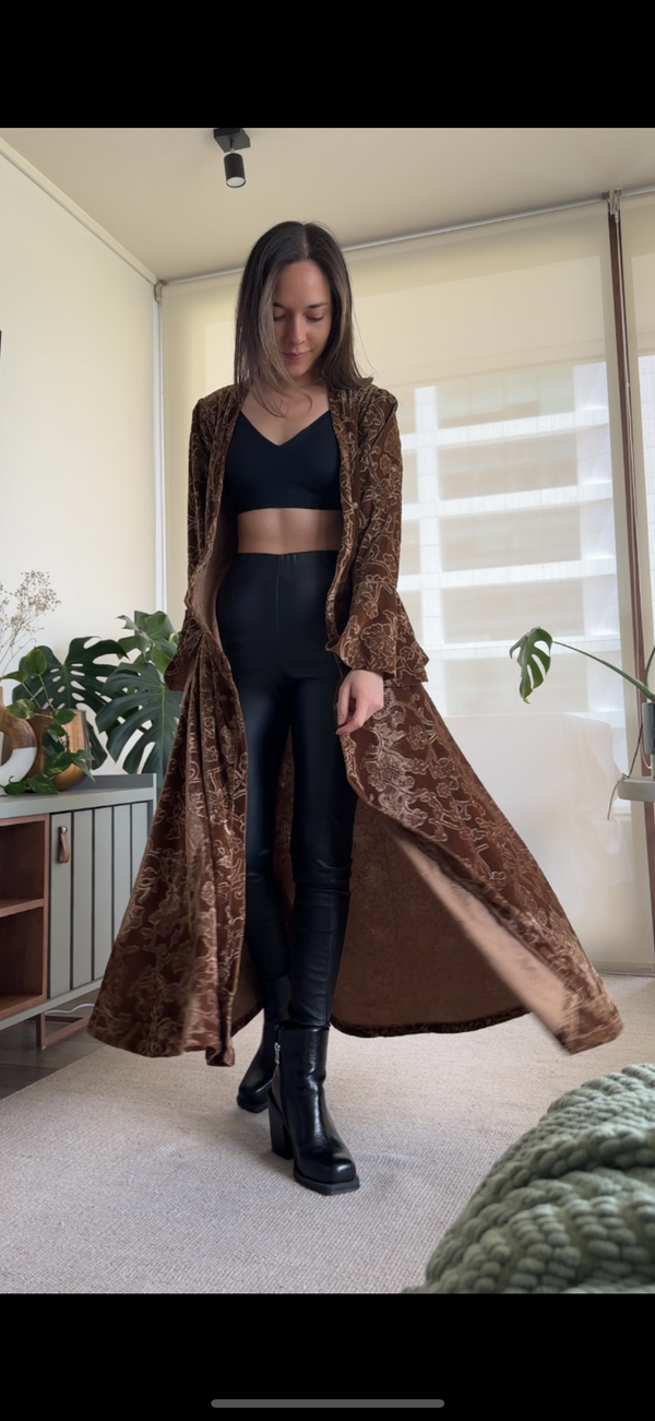 Tapado MAD terciopelo dorado envejecido