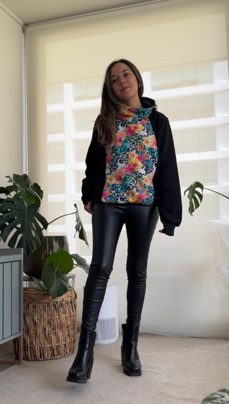 Poleron flores intensas