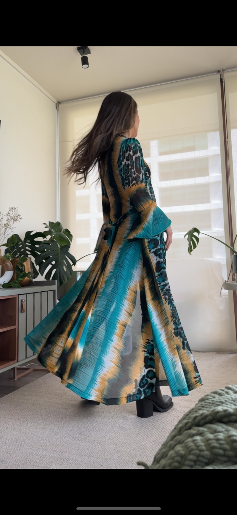 Tapado MAD gasa verde leopardo