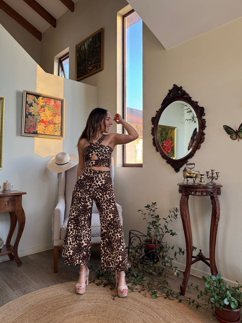 Conjunto Verona + Culotte leopardo