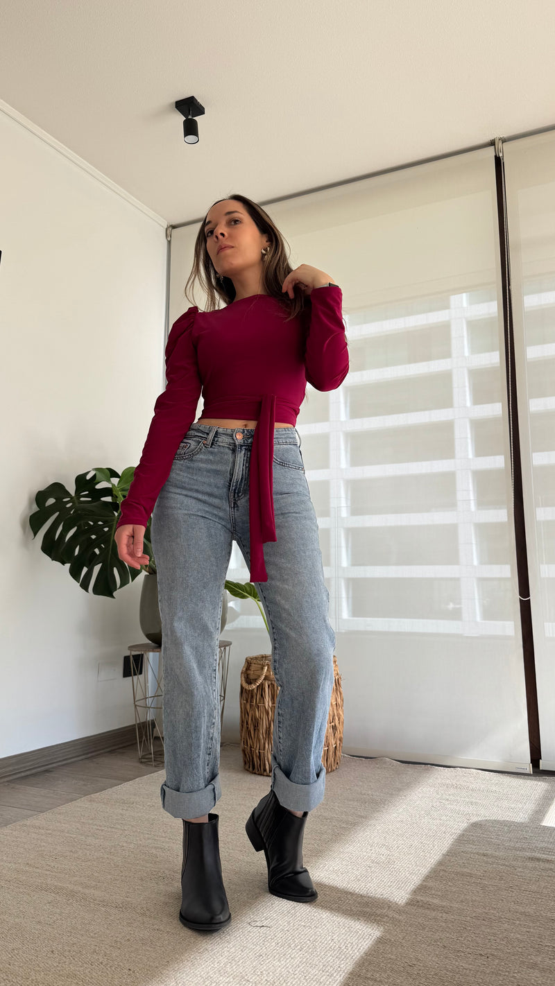 Polera AGATA lycra magenta