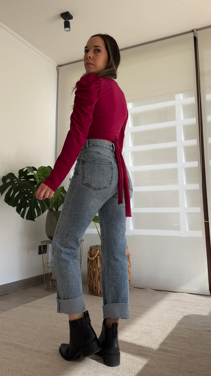 Polera AGATA lycra magenta